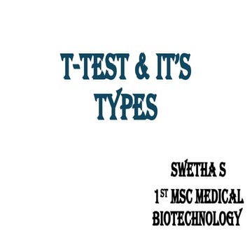 t-test.pptx presentation for t test in biostat