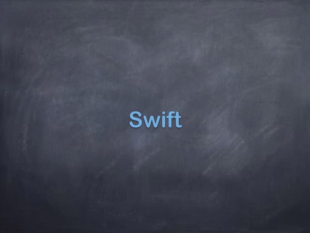 SWIFT1 Optional