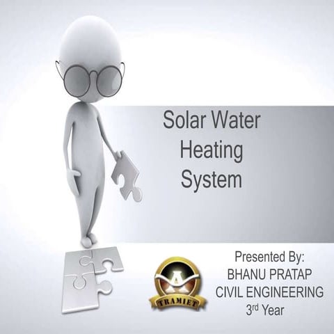 Solar Water Heating System | PPTX
