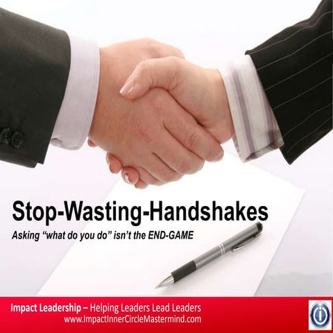 Guerrilla Marketing to Stop Wasting Handshakes