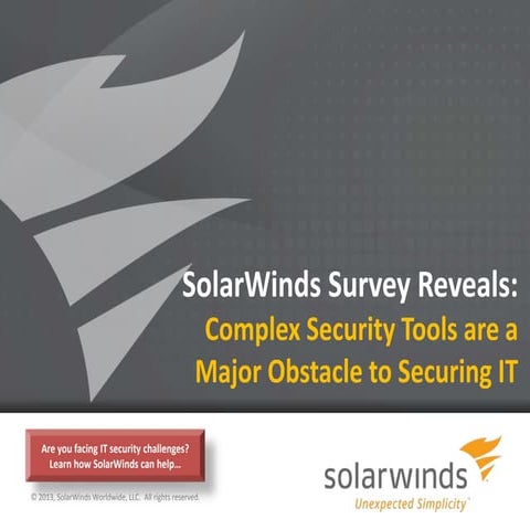SolarWinds IT Security Survey - February 2013