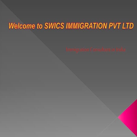 immigration consultant in india | PPTX