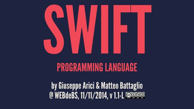Swift Programming Language