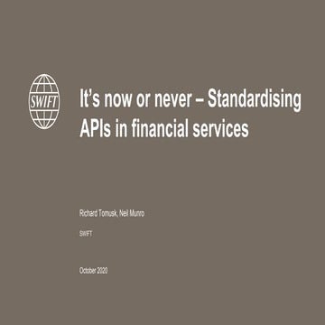 apidays LIVE LONDON - Transformation of APIs in payments by Neil Munro & Rich...