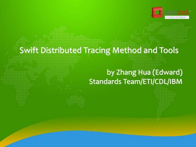 Swift distributed tracing method and tools v2