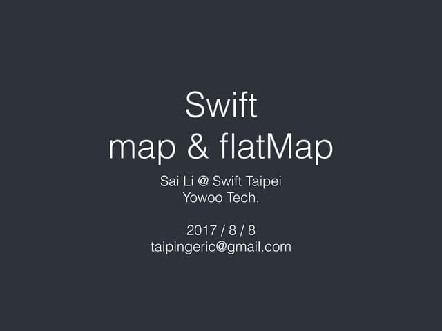 Swift map & flatMap