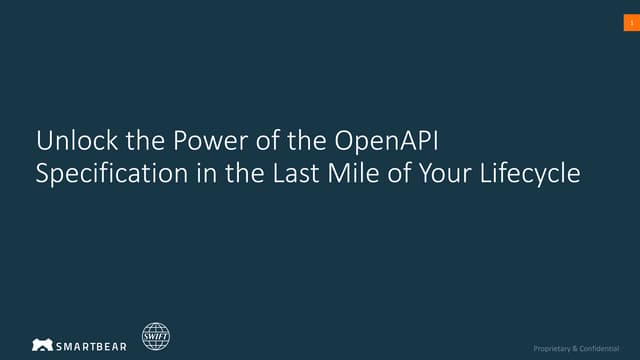 apidays LIVE LONDON - Unlock the Power of OAS in the Last Mile of your Lifecy...