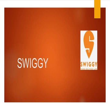 Swiggy Business Models