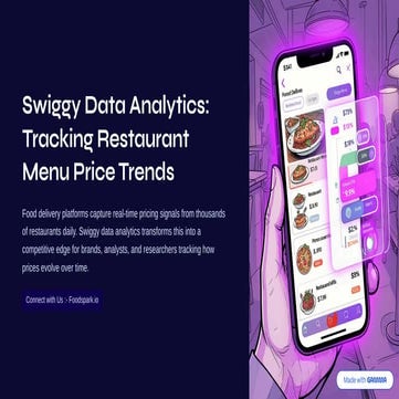 Swiggy Data Analytics: Tracking Restaurant Menu Price Trends Over Time ...