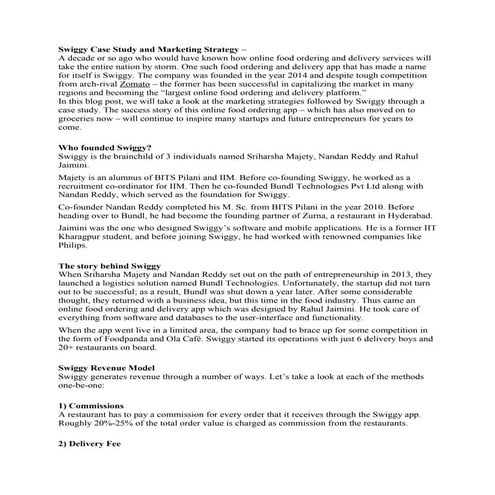 Swiggy Case Study and Marketing Strategy.docx