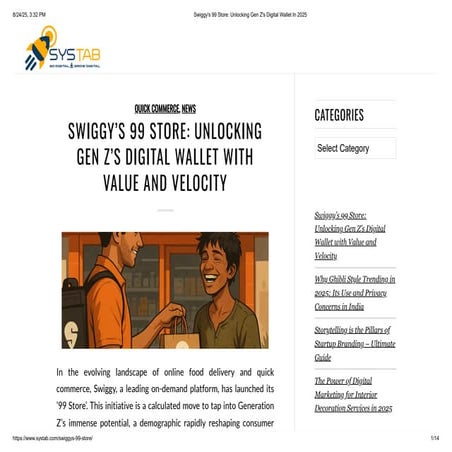 Swiggy’s 99 Store: Unlocking Gen Z’s Digital Wallet with Value and ...