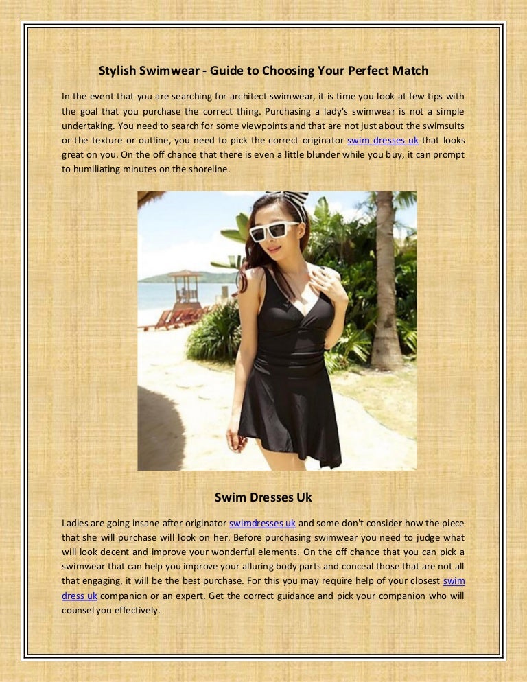 stylish swim dresses