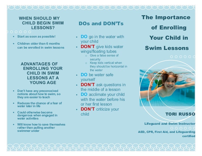 Importance of Swimming lessons by Toricc