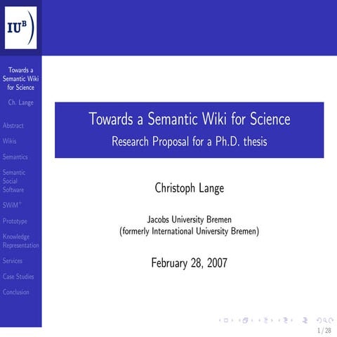Towards a Semantic Wiki for Science