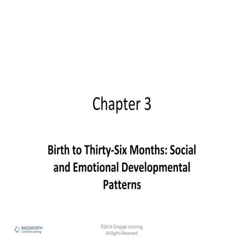 Socio emotional development of infants and toddlers | PPTX