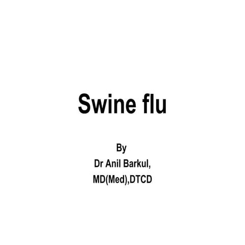 Swine flu ppt
