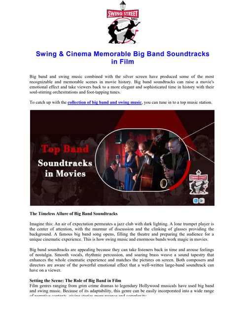 Swing & Cinema Memorable Big Band Soundtracks in Film.pdf