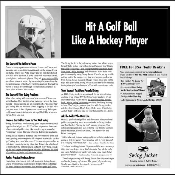 Swing Your Golf Club Like A Hockey Player PPT