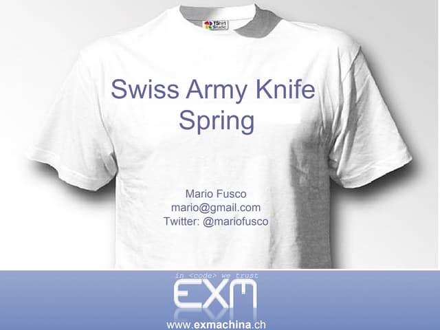 Swiss army knife Spring