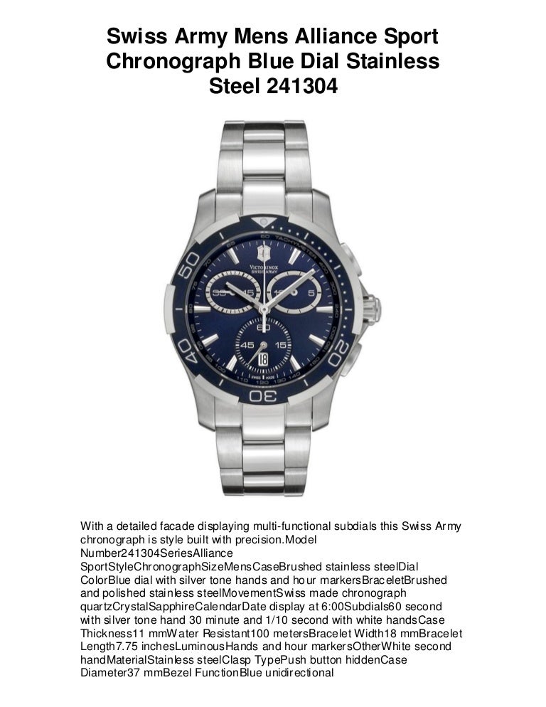 victorinox alliance sport chronograph price