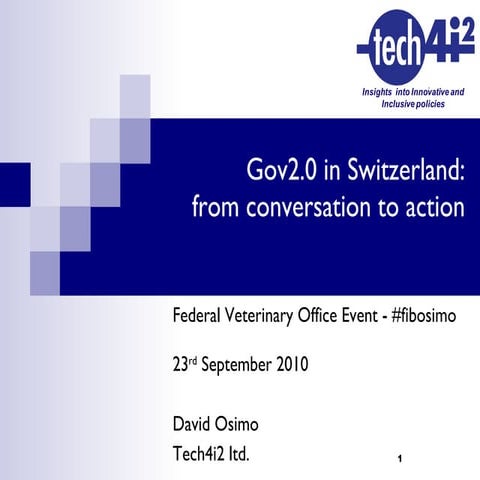 Swissgov presentation 23rd September 2010