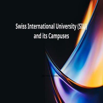 Study with Swiss International University (SIU) and Graduate in Zurich, Dubai, or Bishkek