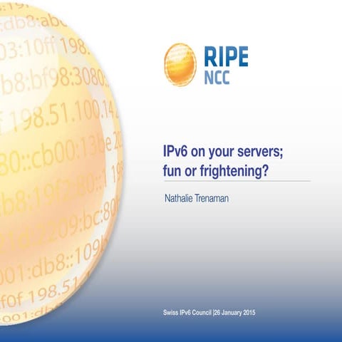 IPv6 on your servers; fun or frightening? - Swiss IPv6 Council meeting