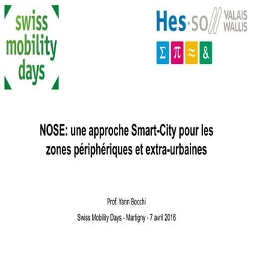 NOSE: une approche Smart-City pour les zones périphériques et extra-urbaines