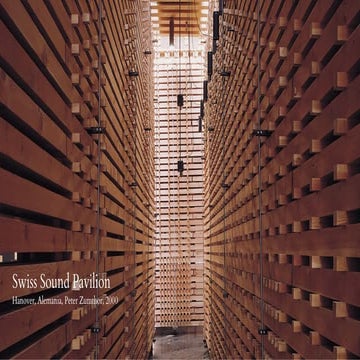 Swiss Sound Pavilion - Peter Zumthor | PDF