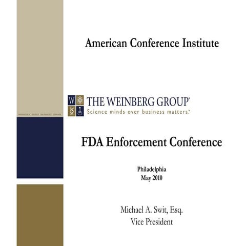 FDA Enforcement | PDF