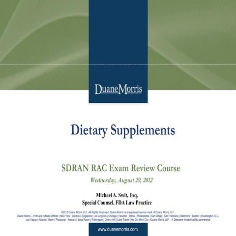 Dietary Supplements Pdf