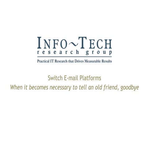 Switch email platforms