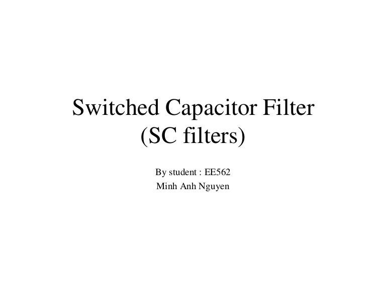 Switched capacitor filter