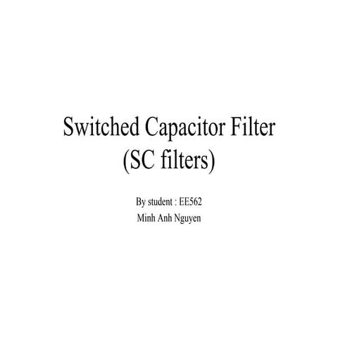 Switched capacitor filter 
