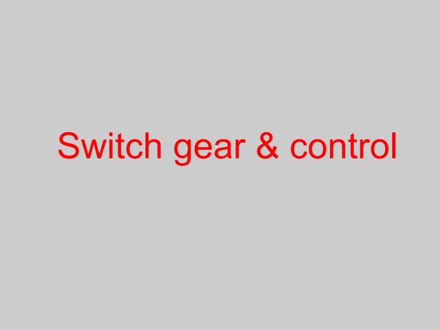 Switchgear - complete guide