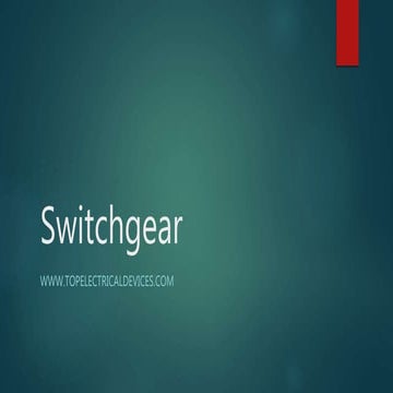 Switchgear 