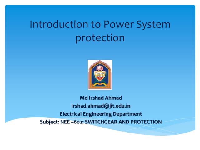 Switchgear and protection 1