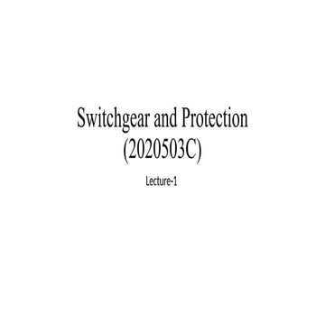 Switchgear and Protection (2020503C).pptx