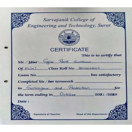 Switch Gear & Protection Practical Notes_Electrical Engineering GTU.pdf