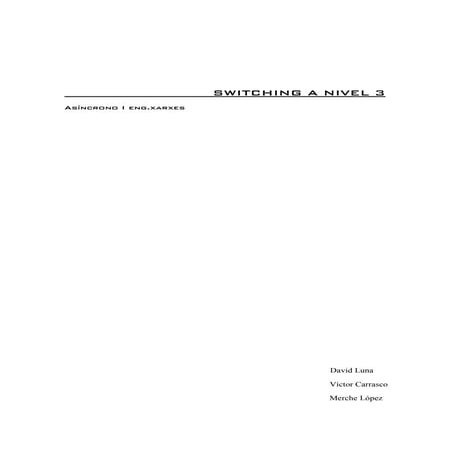 Switching a nivel 3