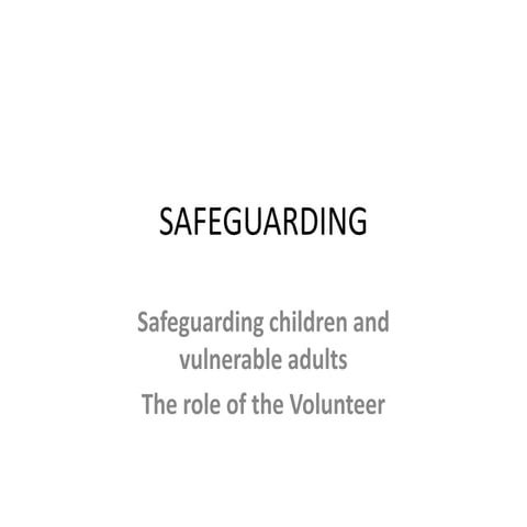 Swk100 Safeguarding self and vulnerable others