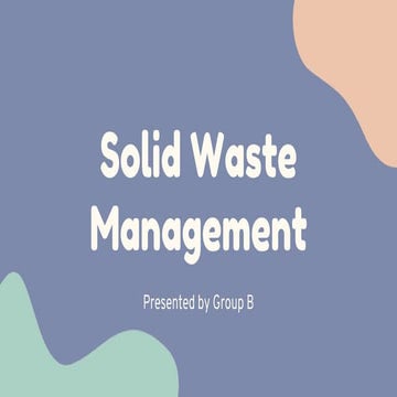 Solid Waste Management (India)