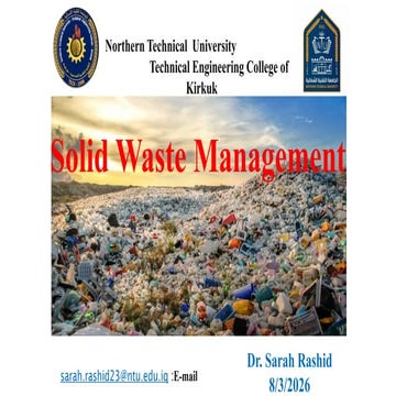 Comprehensive Solid Waste Management: Types, Collection, and Disposal ...