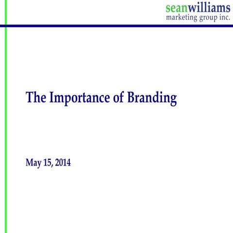 CCSBE 2014 Presentation on Branding