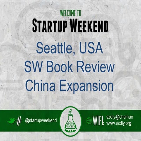 startup tuesday Shenzhen, Mike Michelini discusses China plan of startupweeke...