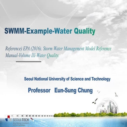 Swmm Example 4 - Water Quality