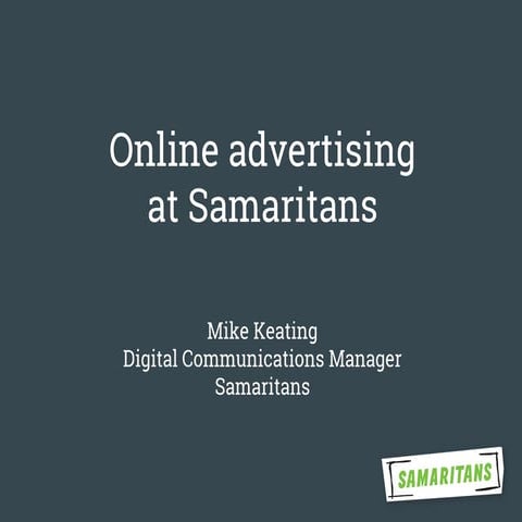 Online advertising at Samaritans | Online advertising | South West Networking...