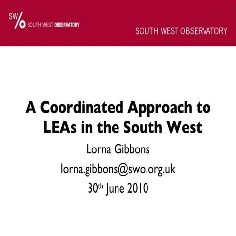 Swo coordinated response