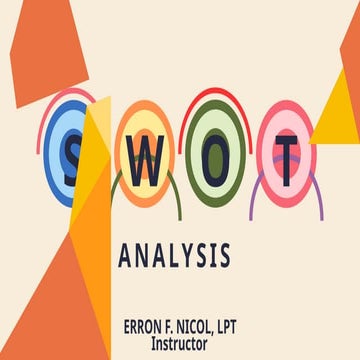 (Strength, weaknesses, opportunity, threats) SWOT Analysis.pptx