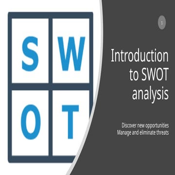 SWOT_1.0 analysis for improvement in regarding field.pptx